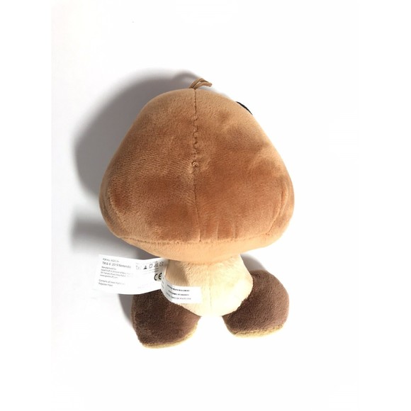 Super Mario Bros Nintendo Goomba 8” Plush Mushroom Stuffed Toy Brown Licensed - Picture 5 of 10